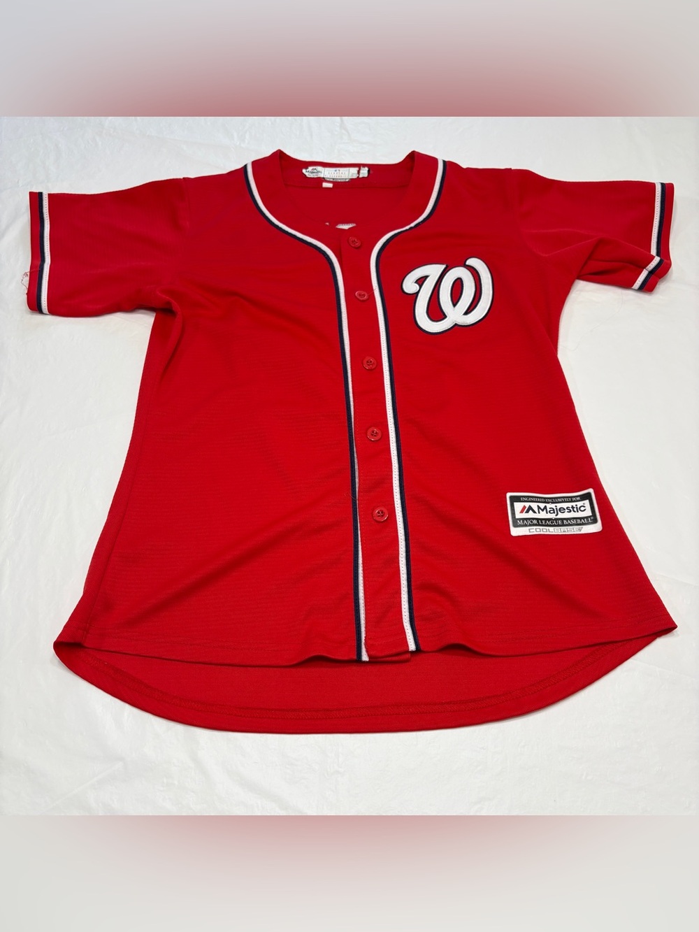 Majestic Cool Base Washington Nationals Stephen Strasburg #37 Jersey Women’s XL